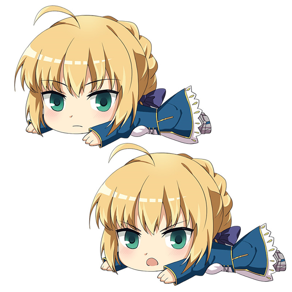 Fate Stay Night Altria Pendragon Lily Cosplay Cartoon Deformable Anime Plush Pillow 45 x 55cm(17.7in x 21.6in) Lying Pillow Home Living Room Decor