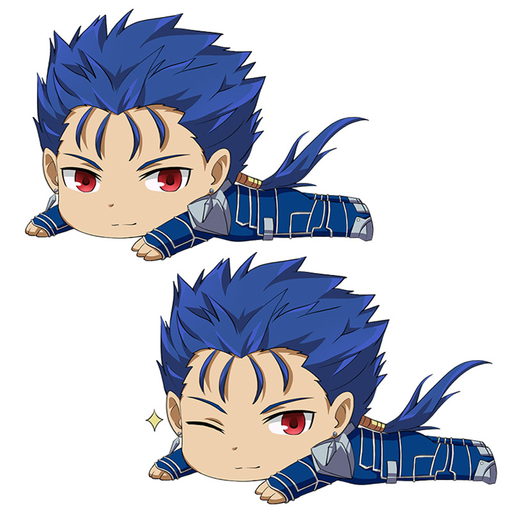 Fate Stay Night CU Chulainn Cosplay Cartoon Deformable Anime Plush Pillow 45 x 55cm(17.7in x 21.6in) Lying Pillow Home Living Room Decor