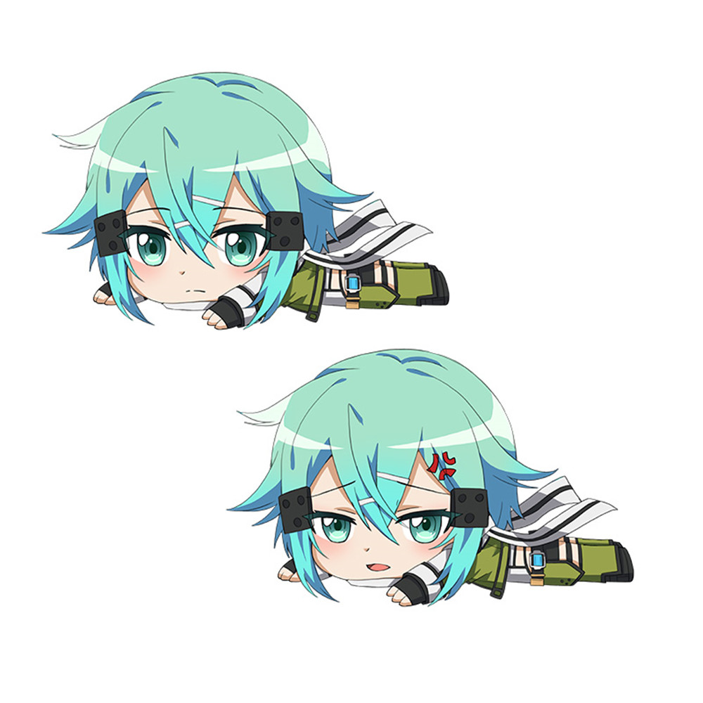 Asada Shino Sword Art Online Cosplay Cartoon Deformable Anime Plush Pillow 45 x 55cm(17.7in x 21.6in) Lying Pillow Home Living Room Decor
