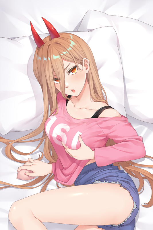 Chainsaw Man Power Anime Dakimakura-1 Anime Tapestry Wall Art Poster Home Tapestries Bedroom Decor 100x150cm(40x60in)