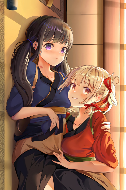 Lycoris Recoil Nishikigi Chisato & Inoue Takina- Anime Tapestry Wall Art Poster Home Tapestries Bedroom Decor 100x150cm(40x60in)