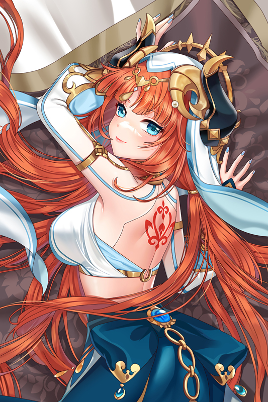 Genshin Impact Nilou Anime Tapestry Wall Art Poster Home Tapestries Bedroom Decor 100x150cm(40x60in)
