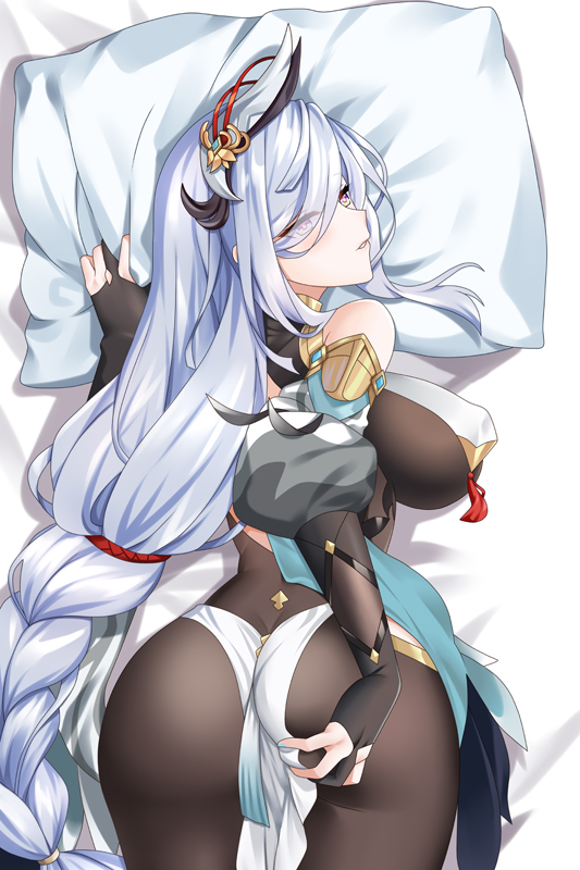 Genshin Impact Shenhe Anime Tapestry Wall Art Poster Home Tapestries Bedroom Decor 100x150cm(40x60in)