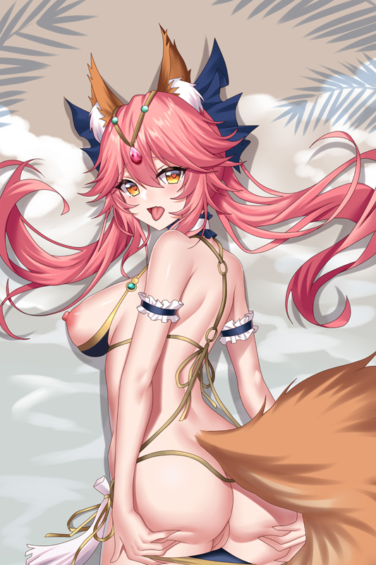 FateGrand Order FGO Tamamo no Mae Anime Tapestry Wall Art Poster Home Tapestries Bedroom Decor 100x150cm(40x60in)