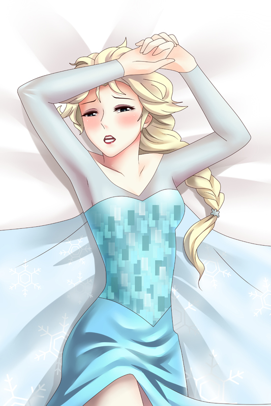 Frozen Elsa Anime Tapestry Wall Art Poster Home Tapestries Bedroom Decor 100x150cm(40x60in)