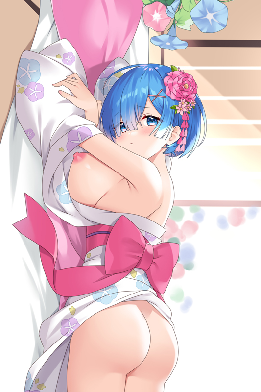 ReZero Rem Anime Tapestry Wall Art Poster Home Tapestries Bedroom Decor 100x150cm(40x60in)