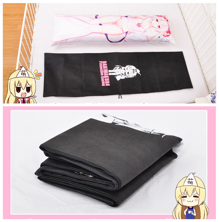 Anime Dakimakura Pillow Dust-Free Protector Cover Travel Hugging Protective PillowCase